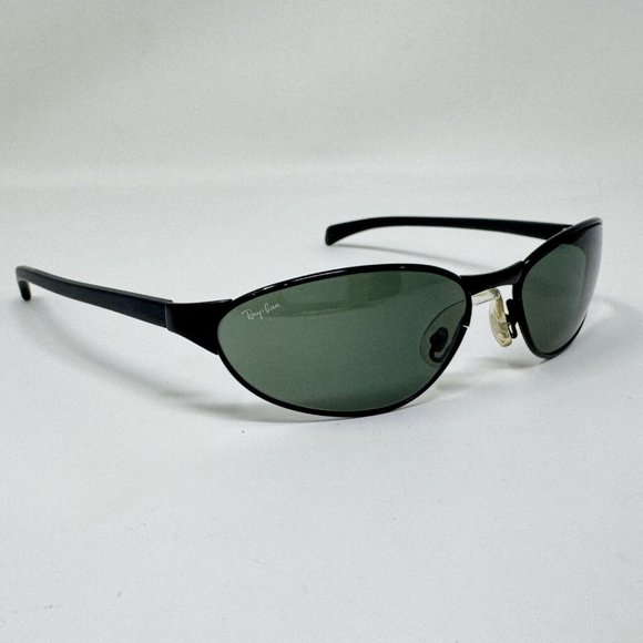 Ray Ban Bausch Lomb W3062 BlackSunglasses Green BL lenses Excellent Condition